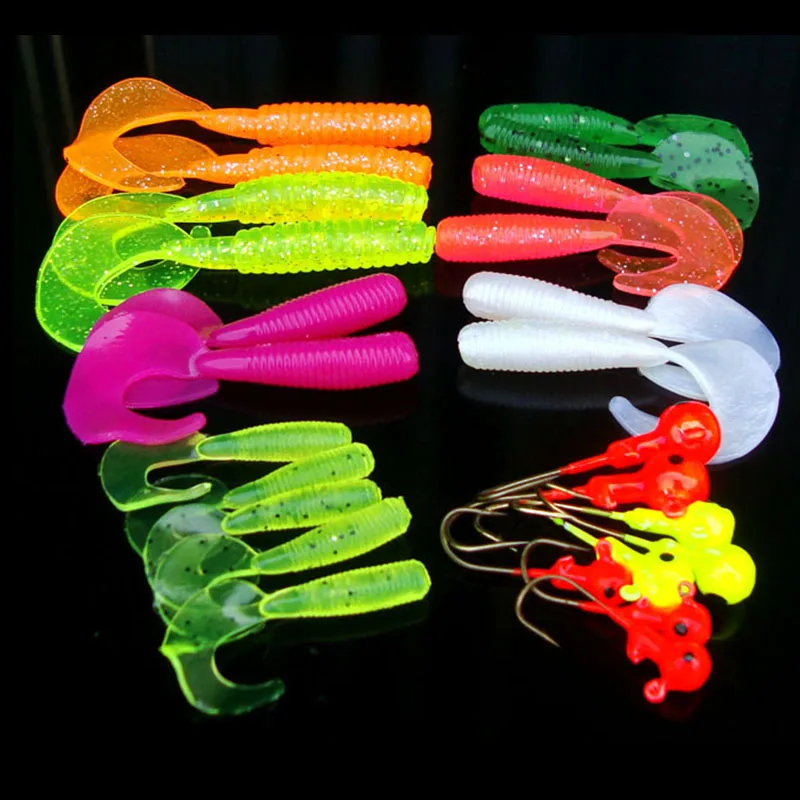 

25pcs Silicone worm soft fishing lure Artificial rubber Simulation Earthworm baits Flexible Lures
