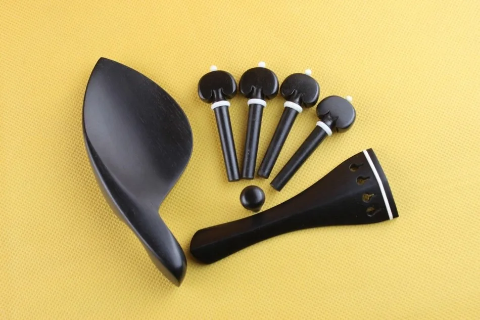 

1 set top ebony Luthier violin fittings size 4/4 very nice, violin parts