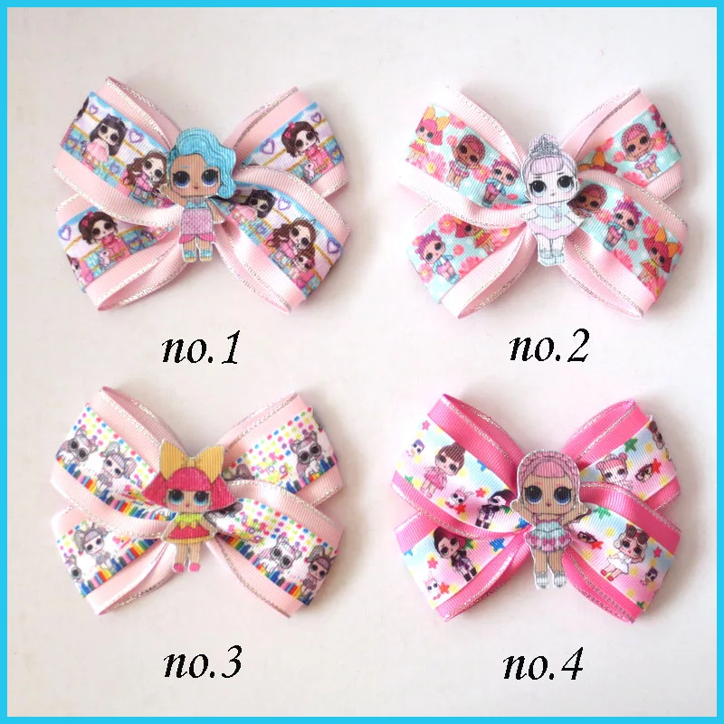50 BLESSING Good Girl 4.5/" Princess Hair Bow Clip B L.O.L Rhinestone Baby
