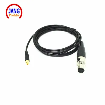 

High Quality Black XLR 3pin Screw Microdot Detachable Cable for AKG Samson Headset Microphone System Screw Contact 1.1m