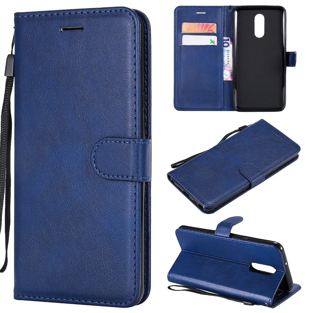 Wallet Case For LG Stylo 4 Q Stylus Flip back Cover Pure Color PU ...