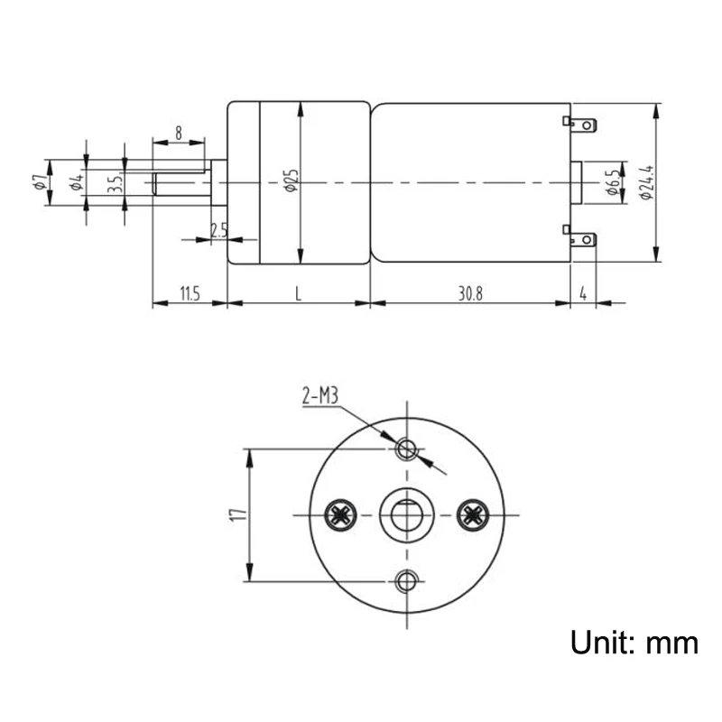 Электродвигатель редуктор Bringsmart с постоянным током 3 в 6 12 В 24 В|dc gear motor 6v|gear 6vdc |