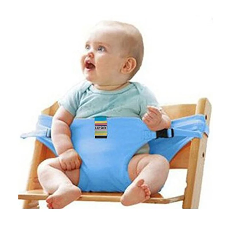 ALWAYSME детские стульчики для кормления, ремень безопасности, обивка, ремни безопасности для обеденного стула, ремни безопасности, ремни безопасности - Цвет: Sky Blue