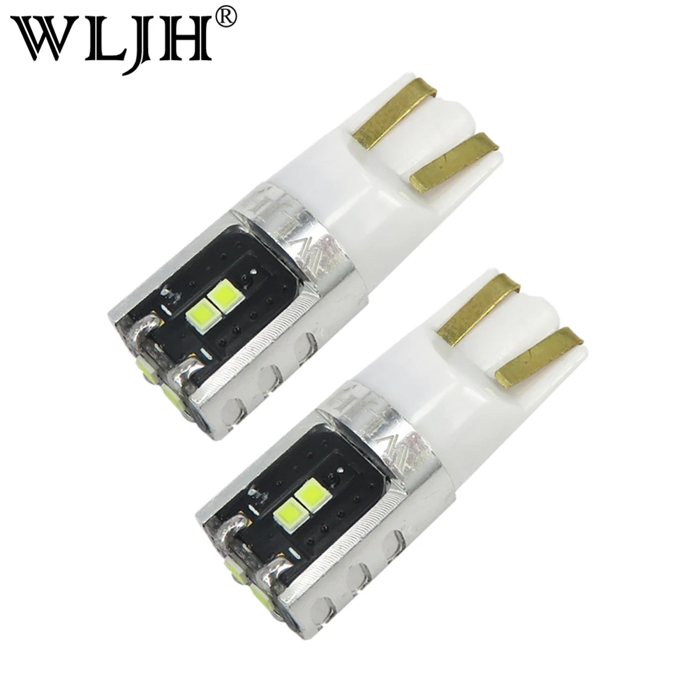 WLJH 2x2825 W3W W5W T10 светодиодный светильник для внутреннего багажника с картой