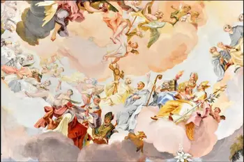 

Custom photo 3d wallpaper Non-woven picture wall sticker The ceiling of Europe type style wallpaper ceiling decoration painting