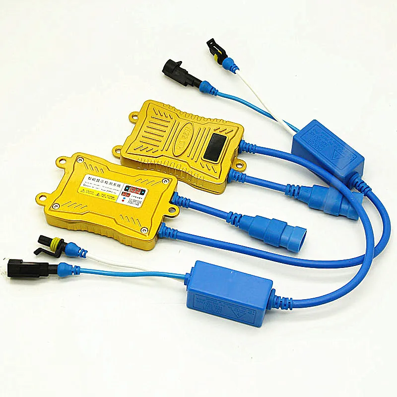  fast bright 55W hid xenon H4 9004 9007 H13 high low beam headlight kit with new led digital screen  - 33001264319
