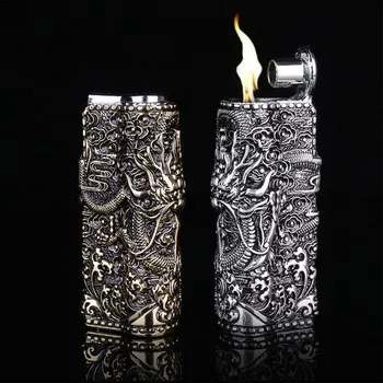 Armor Metal Vintage Dragon Gasoline Lighter4