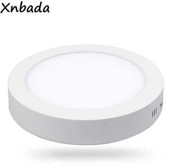 

Surface Mounted Led Panel Downlight,6W 12W 18W 24W Round Led Ceiling Recessed Panel Lights With Driver AC85-265V