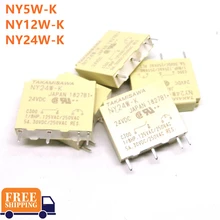 10 шт. takamisawa реле NY5W-K NY12W-K NY24W-K 5V 12V 24V DC абсолютно и реле