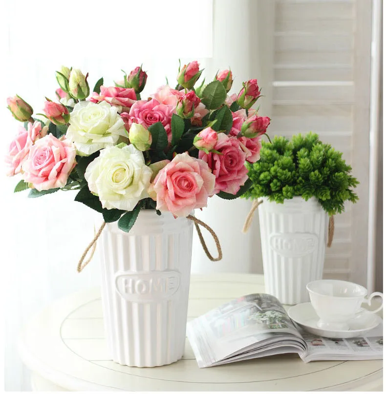 1 roses artificial flowers wedding home decor