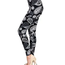 JIGERJOGER зимние черные леггинсы с принтом пейсли плюс размер XL уличные эластичные женские штаны для бега камуфляжные леопардовые спортивные брюки
