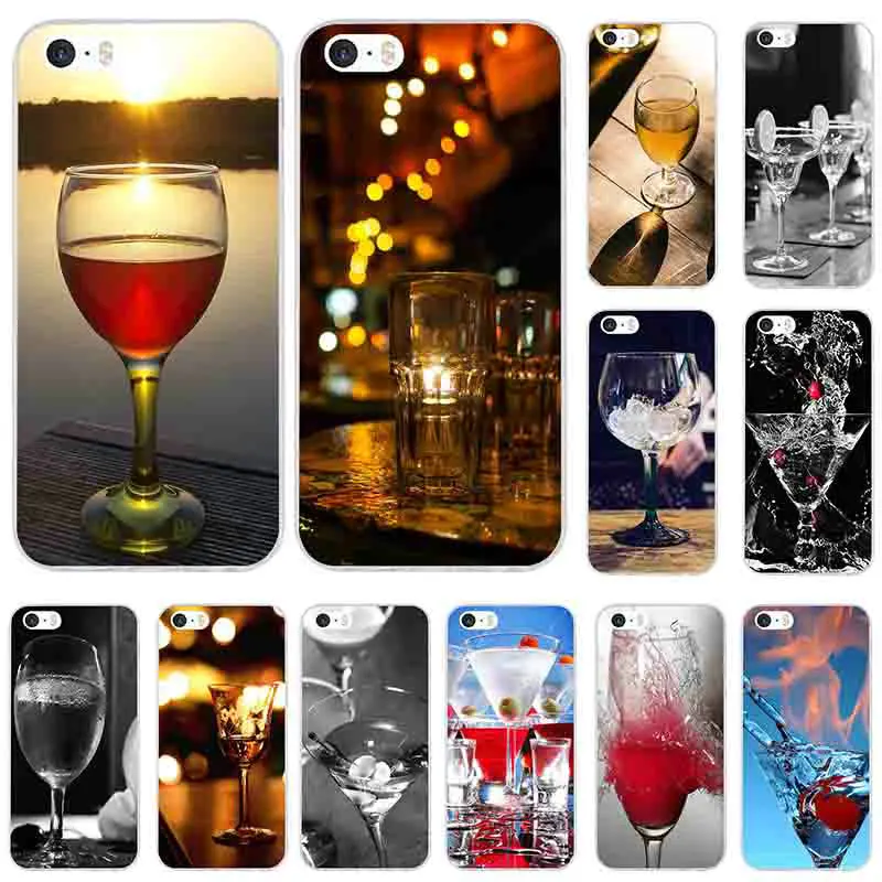 

Life Reflected In Red Wine Glass Soft TPU Silicone Phone Cases for iPhone 4 4S 5 5S 5C SE 6 6s 7 8 Plus X XS MAX Coque Shell
