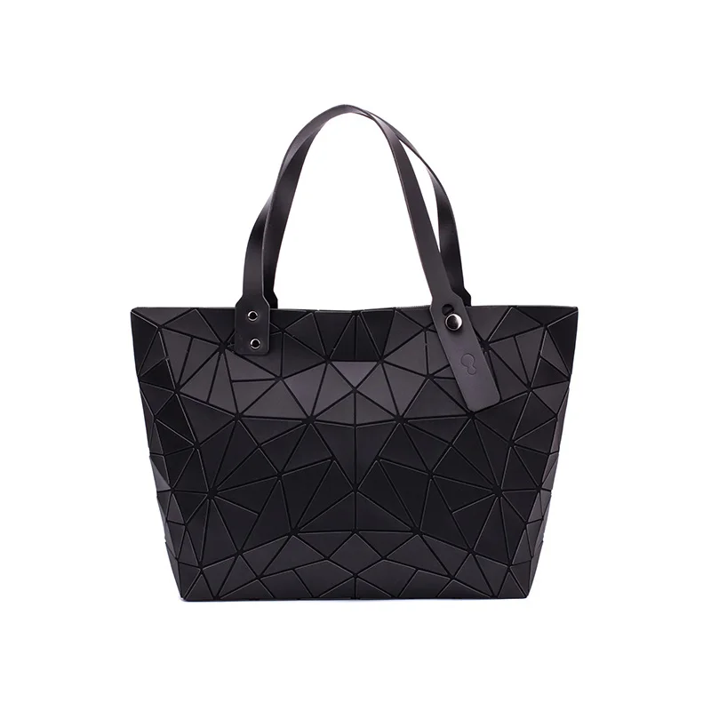 Goedkoop 2019 Nieuwe Mode Lichtgevende sac Vrouwen Tas Diamond Tote Geometrische Gewatteerde Schoudertassen Laser Vlakte Vouwen Handtassen bolso