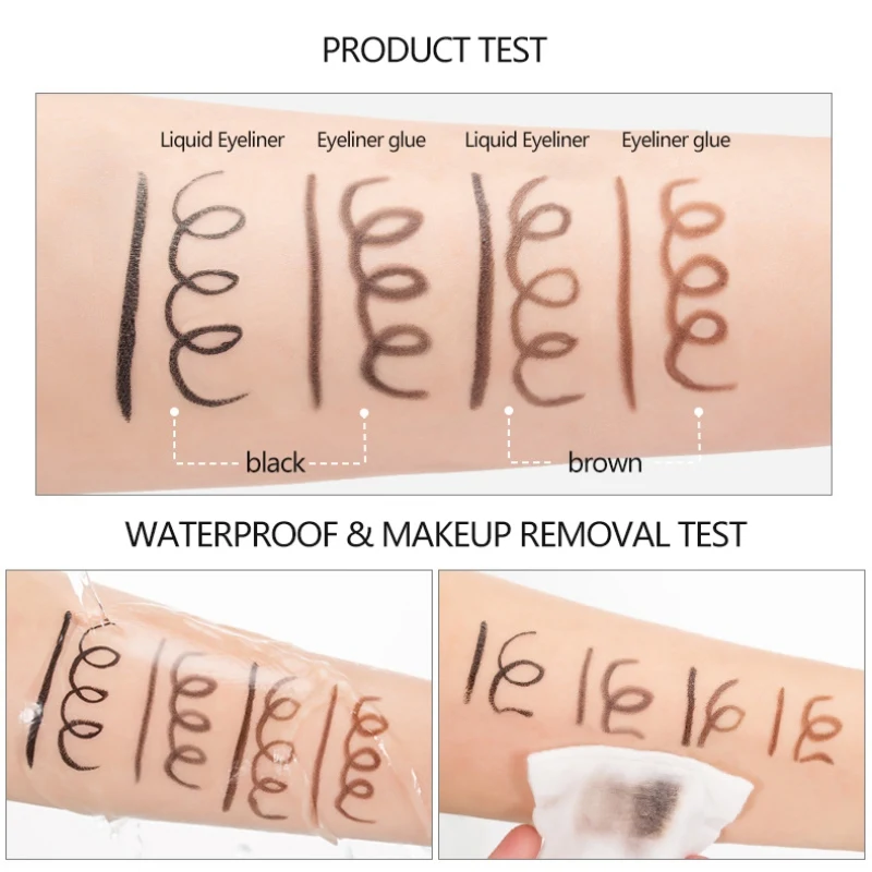 Double-end Liquid Eyeliner Gel Eyeliner Waterproof Smudge-proof Easy To Color Double-head Eyeliner Double-end Liquid Eyeliner Gel Eyeliner Waterproof Smudge-proof Easy To Color Double-head Eyeliner