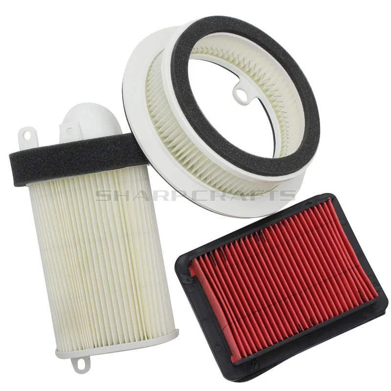 

08-15 3 Pcs Motorcycle Racers Air Filter Intake Cleaner For Yamaha T-MAX TMAX500 XP XP500 2008-2011 TMAX530 XP530 2012-2015