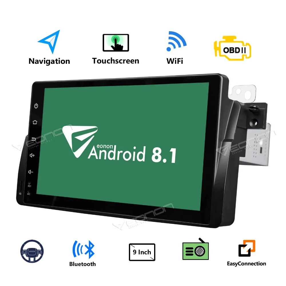 

Eonon GA9150KW 9" Touch Screen Android 8.1 Car Stereo GPS Navigation for BMW E46 3er 318 320 325 M3 WiFi MP3 Bluetooth