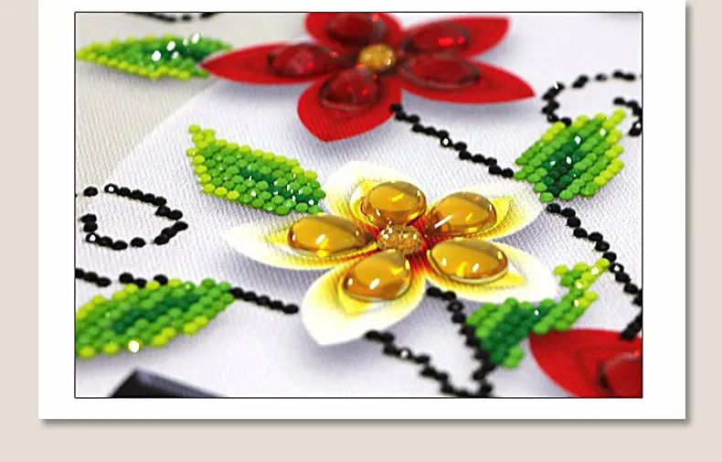 Алмаз особенной формы вышивка крестиком наборы DIY Алмазная Вышивка Цветы Божья коровка 5D круглые стразы мозаика картины
