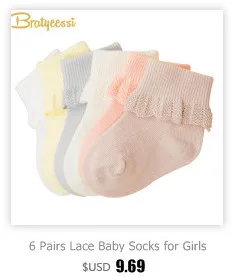 Носки принцессы для маленьких девочек; кружевные хлопковые носки с оборками для новорожденных; Разноцветные носки для маленьких девочек; подарок для малышей; 3 пары в партии
