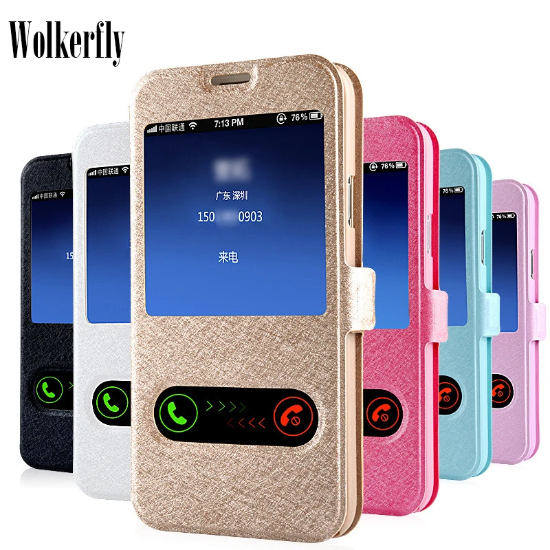 

Smart Window View Leather Flip Case For Huawei Y5 Y6 Y9 2018 P10 P9 Lite 2017 P20 Pro Case On Honor 7X 7A 7C 6C Pro 9 10 Lite