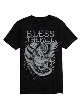 

BLESS THE FALL EAGLE T-SHIRT Album Cover Mens Rock Band Musci Tee Men Tee Shirt Tops Short Sleeve Cotton Fitness T Shirts