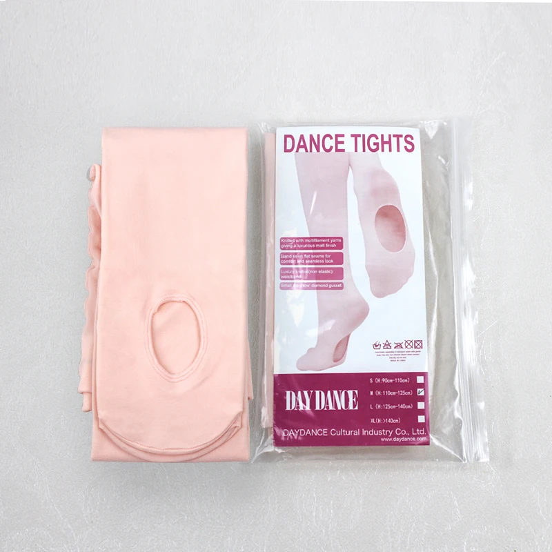 Children Girls Kids Soft Microfiber Ballet Dance Panty Hose Leggings Convertible Dance Ballet Tights 6 or 12 Pairs With Hole