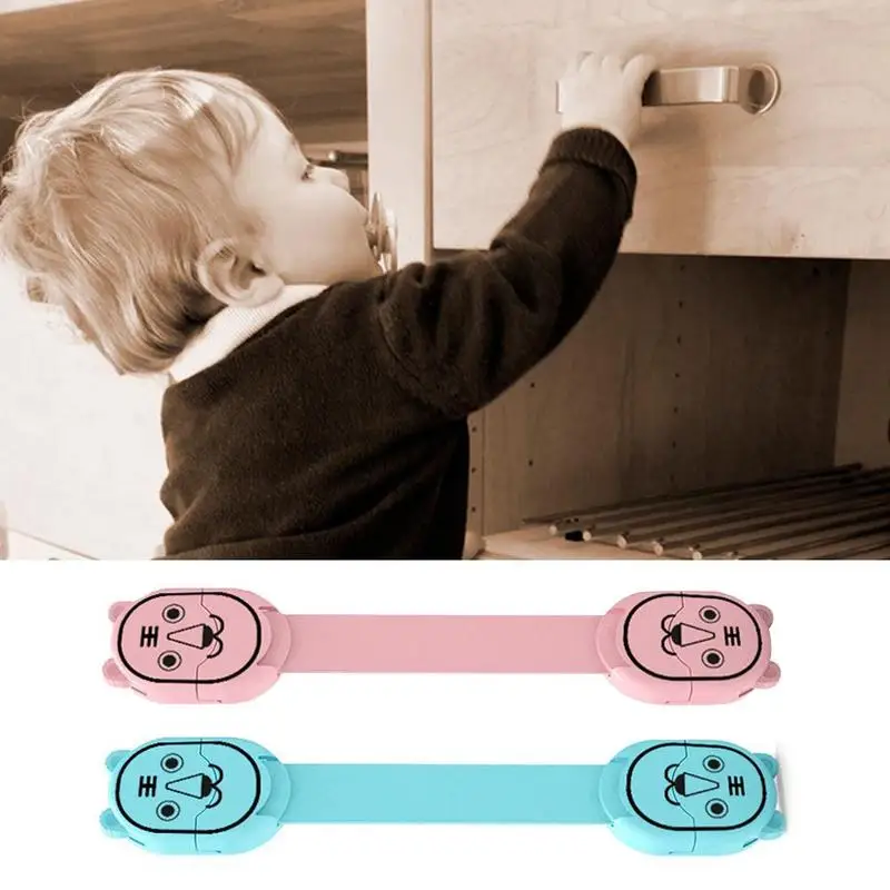 5 шт./лот Детская безопасность Блокировка Мультфильм Детские безопасности Встроенный холодильник замок ящика Multi Функция безопасности