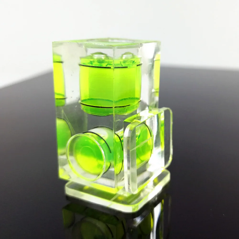 Dual Double 2 Axis Bubble Spirit Fluid Level Leveler Gradienter HotShoe