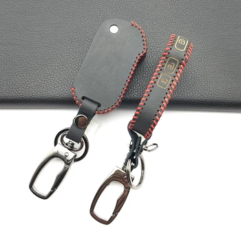 

New Styles Leather Car Key Folding Case Cover Bag for Kia Cerato Sportage Ceed Sorento K900 Stinger 2017 2018 2019 3 Buttons