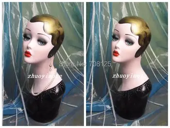 

2014 New Vintage Hand Painted Makeup Mannequin Head Display