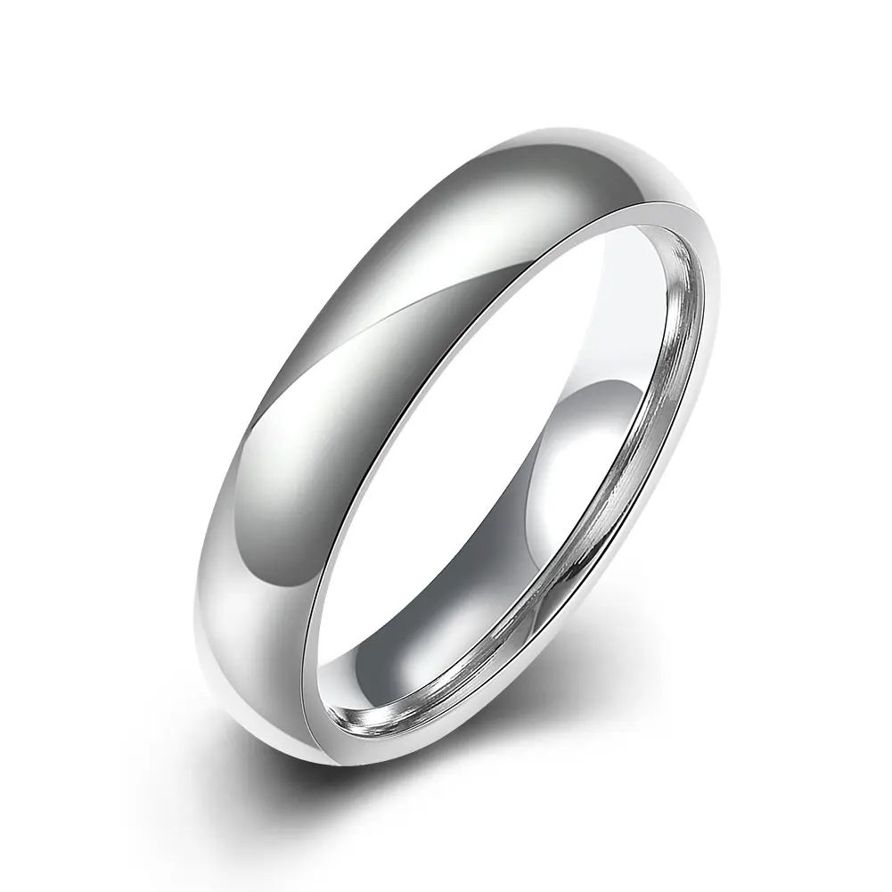 

Simple Smooth Titanium Steel Ring Color Silver Rings For Women Jewelry jewellery Anel Anillos Aneis Bague Anelli A2815