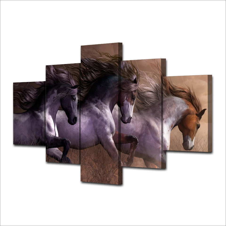 Brown Three Musketeers Horses-2