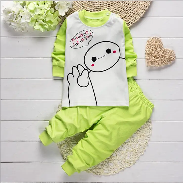 

2017 hot Winter primer children underwear leisure baby suit cotton combo color cartoon children clothes UD03