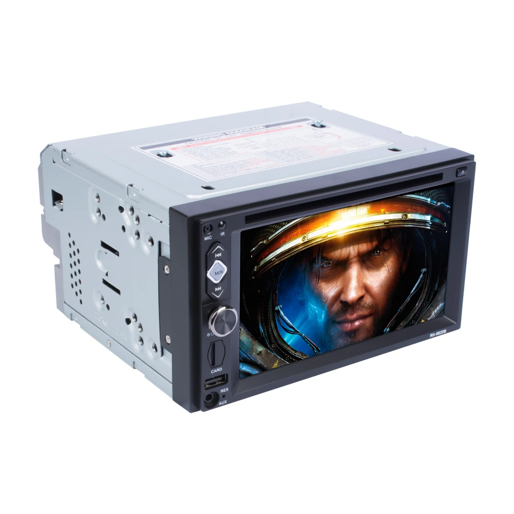 

6.2" HD Screen Display Vehicle Car Audio AM FM MP4 MP5 DVD Mirrored Interconnect Player In Dash Stereo Without Camera
