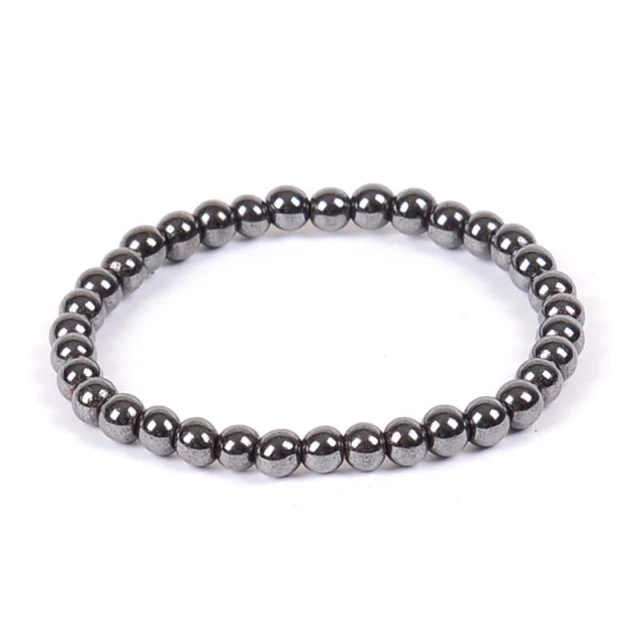 Naturale Di Pietra Ematite Magnetico Braccialetto Di Perle Nere Terapia Salute E Bellezza Stretch Bracelet Bangle Gioielli Da Uomo 6 8 10 Millimetri Bangle Men Men Jewelrymagnetic Bracelet Aliexpress