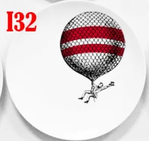 Креативный дизайн Италия Милан Ретро Лина лицо тарелки керамика настенные декоративные тарелки евро форнас блюдо - Цвет: I32