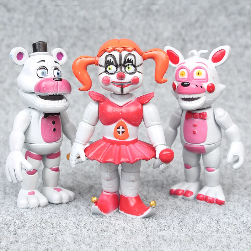 6 шт./компл. аниме Five Nights At Freddy's ПВХ фигурки игрушки FNAF медведь Фредди Foxy Freddy Fazbear