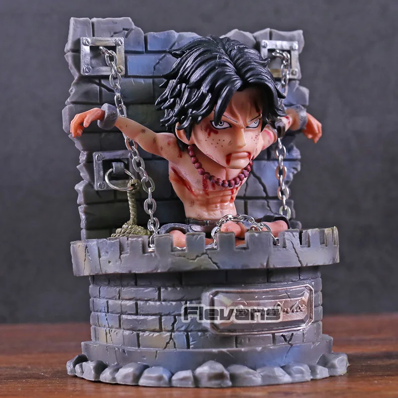 

Anime One Piece Prisoner Portgas D Ace GK Statue Figure Collectible Model Toy