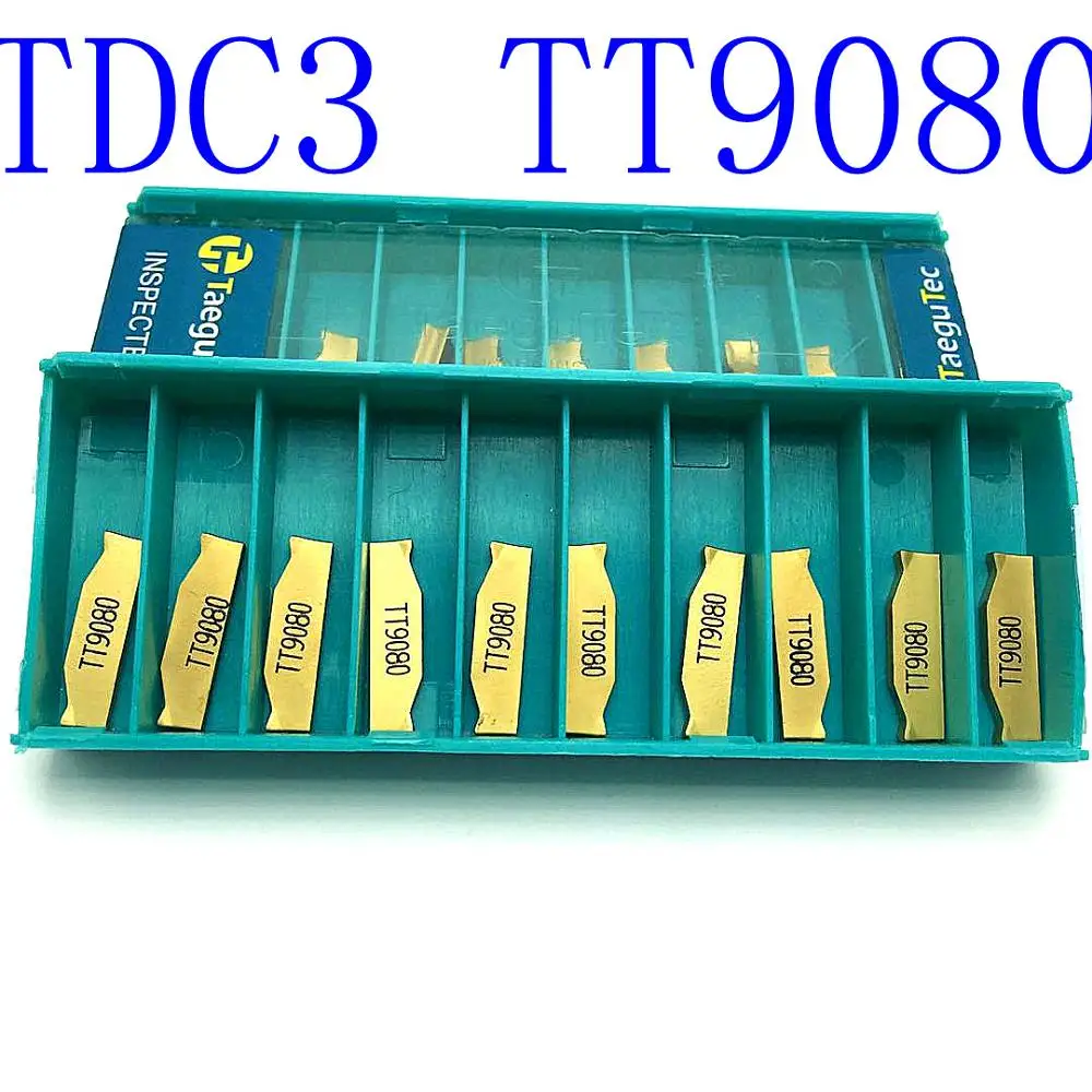 

TaeguTec lathe tool, TDC3 TT9080 3MM carbide insert, face milling cutter lathe tool CNC tool, turning insert