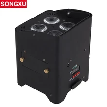 SONGXU 4X18 W 6 в 1 RGBWA+ UV беспроводной DMX с питанием от батареи свет/SX-WBPL0418
