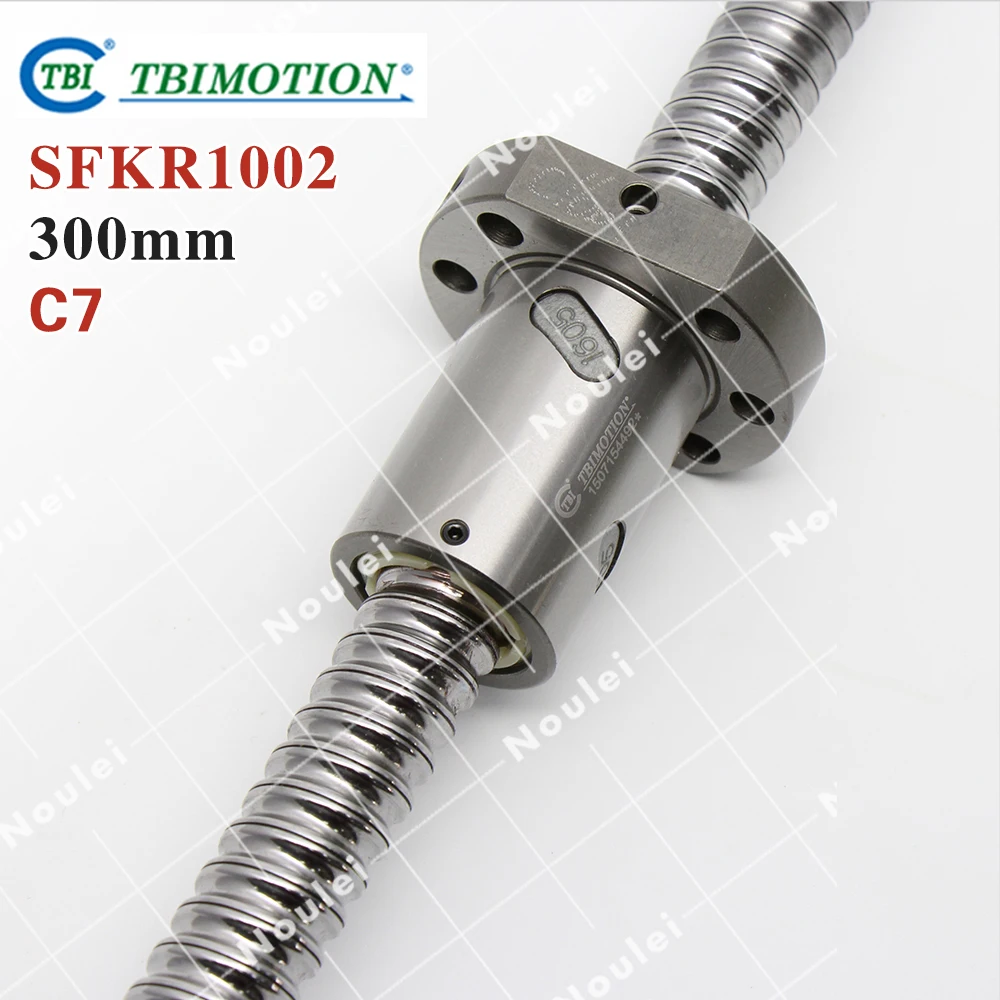 TBI 2 mm lead 1002 miniature ball screw C7 300mm with ballnut SFK1002 for DIY CNC parts