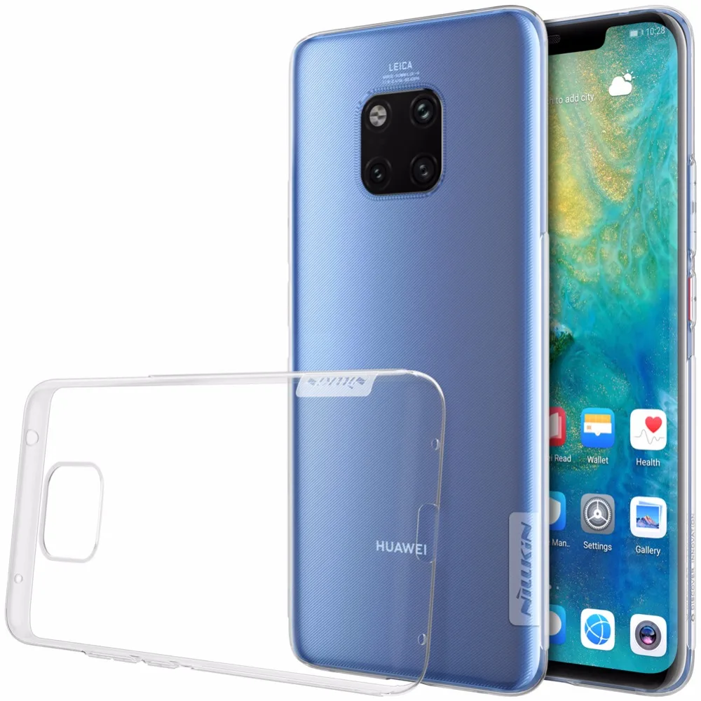 Оригинальный чехол для Huawei mate 20 pro NILLKIN Nature ультратонкий прозрачный силиконовый