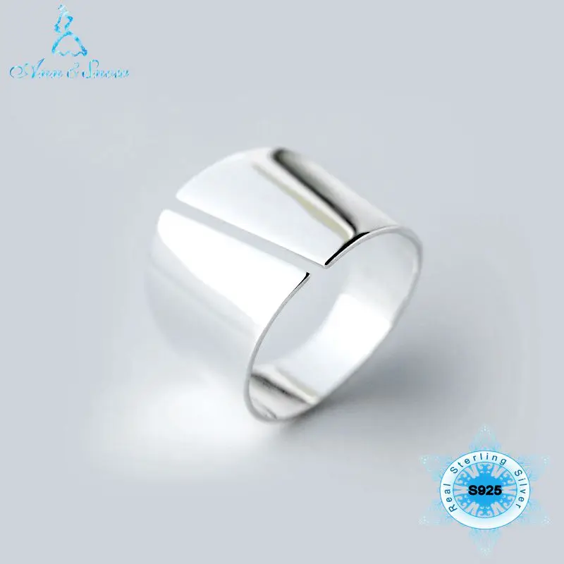 

Real Silver 925 Ring Free Size Wholesale 925 Sterling Silver Big Fashion Jewelry Party Gift Womens Jewellery thumb Rings