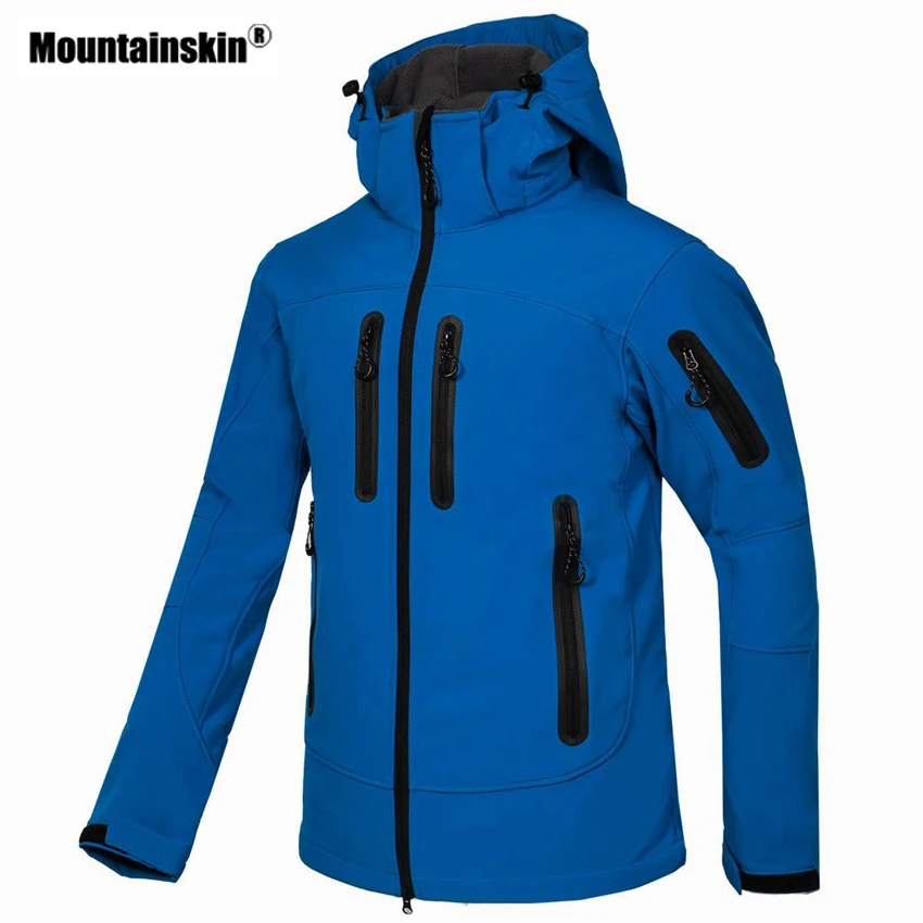 Ceny Mountainskin męska jesień kurtka polarowa typu softshell odkryty wiatrówka sportowa turystyka Camping Trekking wspinaczka markowe płaszcze VA302
