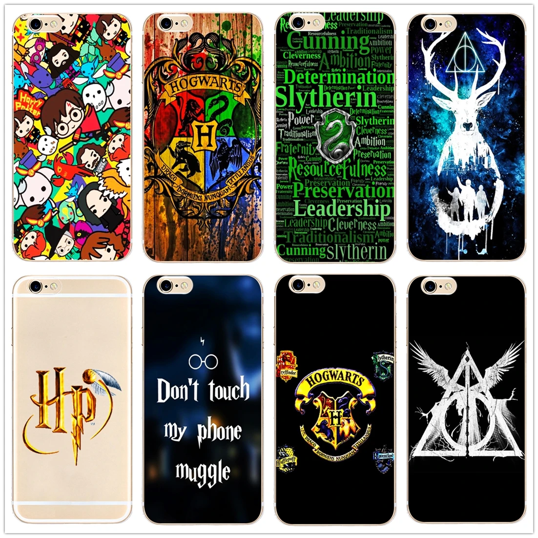 

DK Harry Potter Character Toss Pattern logo fashion Hard Phone Case Cover Coque For iPhone 6 6S 7 8 Plus 5S 5C 4S X XS XR XSMax