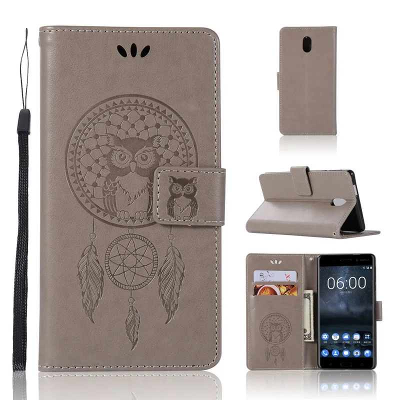 

Owl Case for Nokia 3 TA-1032 Nokia3 Case Cover Flip Leather Silicone Wallet Book Cover For Nokia 3 N3 TA-1020 TA 1038 Coque