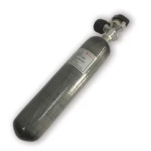 AC10221 SCBA цилиндр из углеродного волокна цилиндр маленькая композитная бутылка PCP цилиндр 2L 4500psi для воздушного софтгуна охота с клапаном