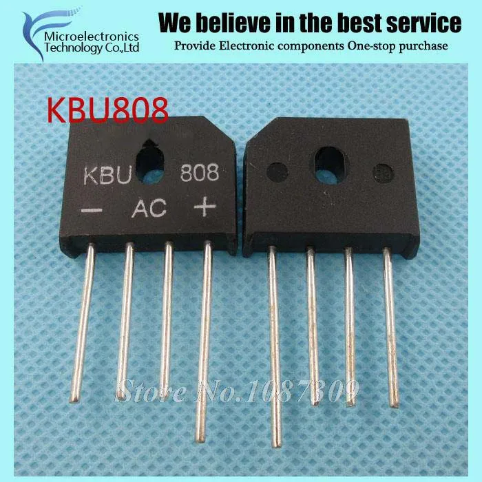 10pcs free shipping KBU808 KBU 808 Bridge Rectifiers 800V 8A new ...