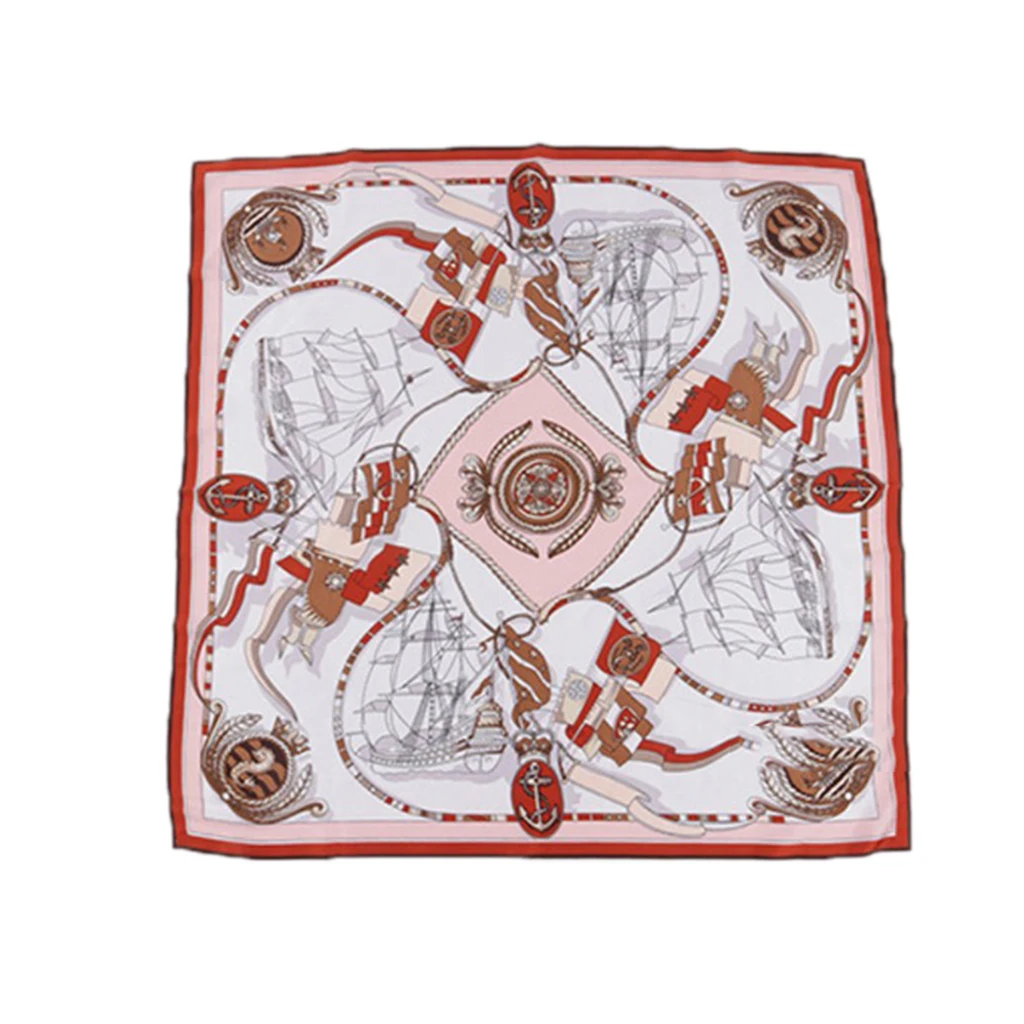 Womens Satin Silk Feeling Formal Square Neck Scarf Head Hair Scarf Wraps