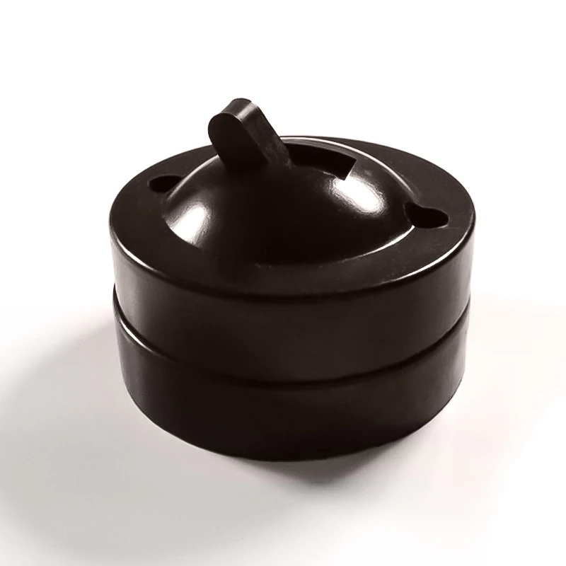 4pcs Retro Table Lamp Switch Circular Mounted Flat Toggle Switch Single