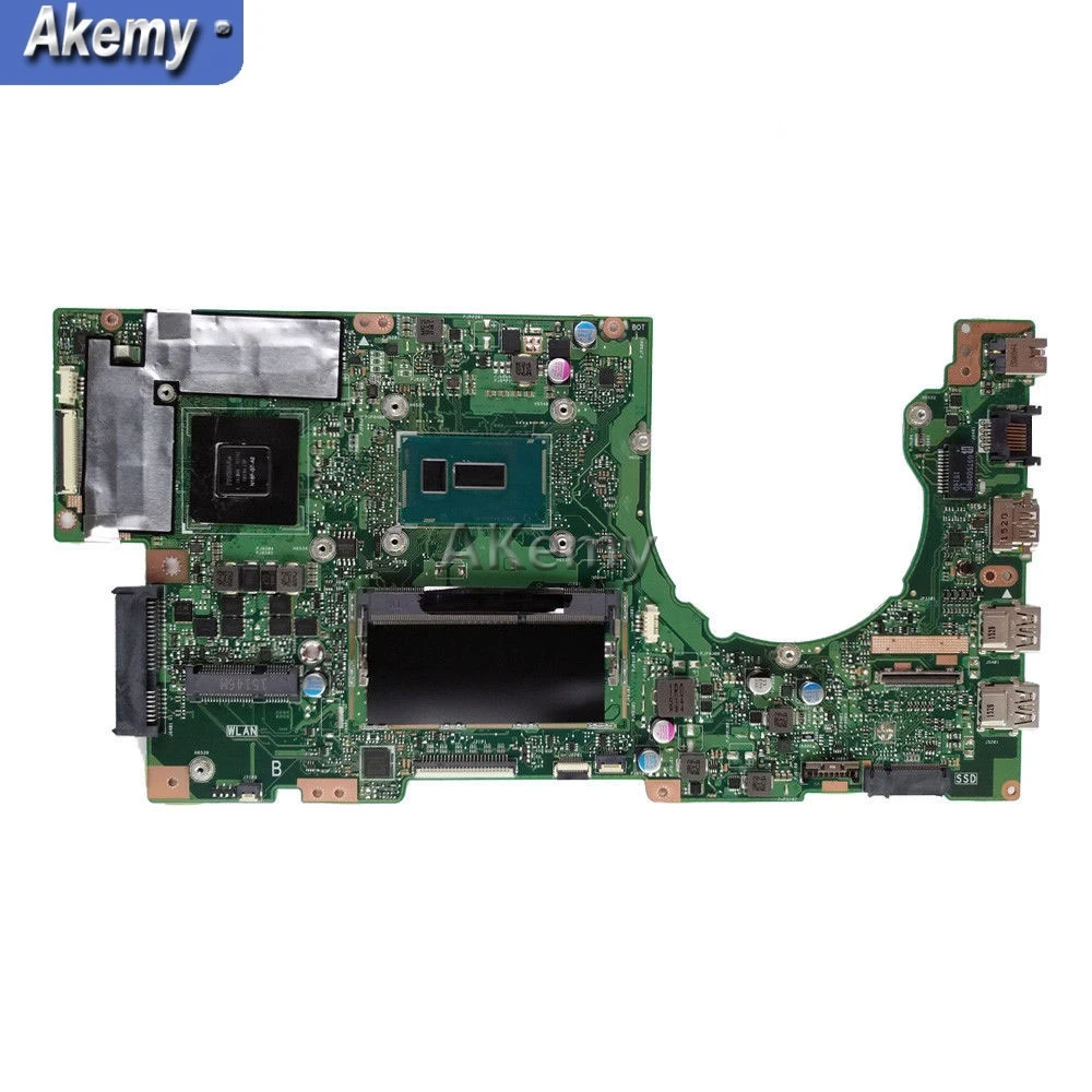 Akemy K501LX материнская плата для ноутбука ASUS A501L V505L K501LX K501L K501 тесты оригинальная 4 г оперативная память I7-5500U GTX950M